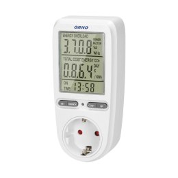 WATOMIERZ, KALKULATOR ENERGII Z WYŚWIETLACZEM LCD, WERSJA SCHUKO