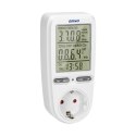 WATOMIERZ, KALKULATOR ENERGII Z WYŚWIETLACZEM LCD, WERSJA SCHUKO