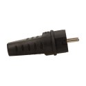 WTYCZKA GUMOWA  PROSTA IP44, CZARNA