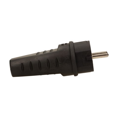 WTYCZKA GUMOWA PROSTA IP44, CZARNA WTYCZKA GUMOWA PROSTA IP44, CZARNA
