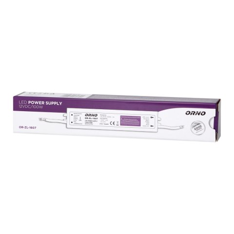 ZASILACZ DO LED 12VDC 100W, IP67 ZASILACZ DO LED 12VDC 100W, IP67