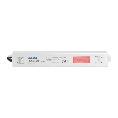 ZASILACZ DO LED 12VDC 30W, IP67 ZASILACZ DO LED 12VDC 30W, IP67