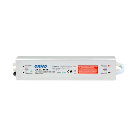 ZASILACZ DO LED 12VDC 50W, IP67 ZASILACZ DO LED 12VDC 50W, IP67