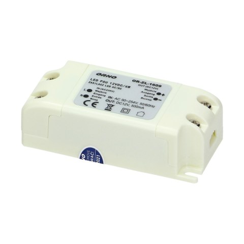 ZASILACZ DO LED 12VDC 6W, IP20 ZASILACZ DO LED 12VDC 6W, IP20