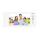 ZESTAW WIDEODOMOFONOWY BEZSŁUCHAWKOWY, KOLOR, 7" LCD,  PIN HOLE,  PAMIĘĆ, Z CZYTNIKIEM BRELOKÓW ZBLIŻENIOWYCH, BIAŁY, ARCUS RFID