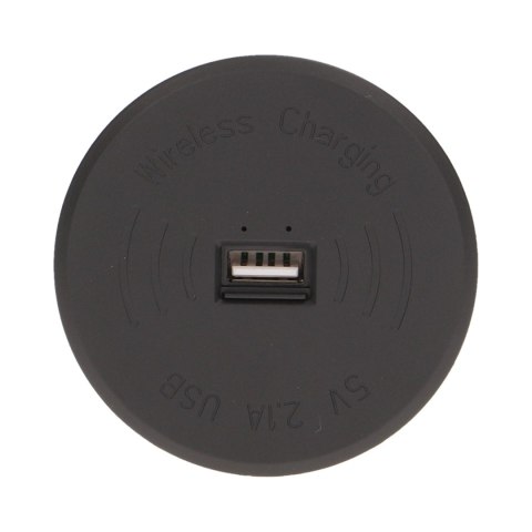 BEZ PRZEWODOWA ŁADOWARKA INDUKCYJNA Z DODATKOWYM PORTEM USB, CZARNA BEZ PRZEWODOWA ŁADOWARKA INDUKCYJNA Z DODATKOWYM PORTEM USB, CZARNA
