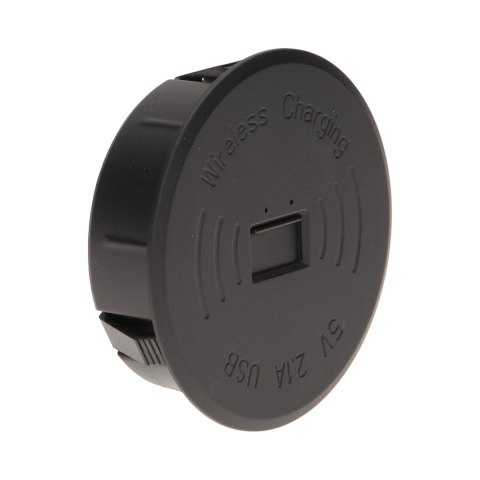 BEZ PRZEWODOWA ŁADOWARKA INDUKCYJNA Z DODATKOWYM PORTEM USB, CZARNA BEZ PRZEWODOWA ŁADOWARKA INDUKCYJNA Z DODATKOWYM PORTEM USB, CZARNA