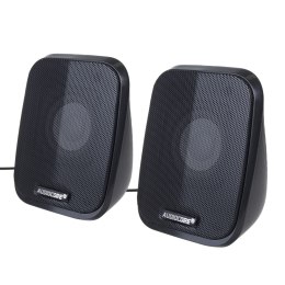 GŁOŚNIKI KOM PUTEROWE 6W USB MINIJACK BLACK AUDIOCORE AC835 LED