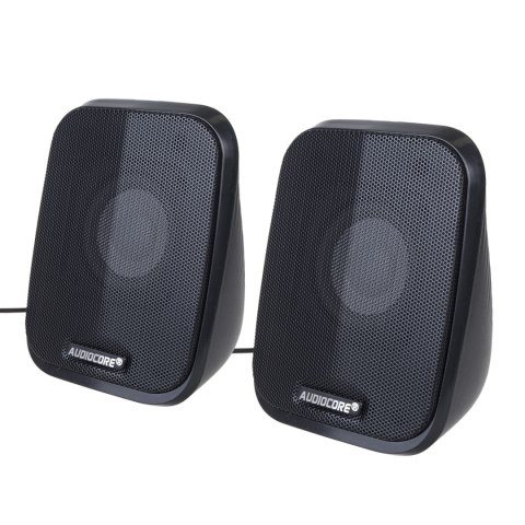 GŁOŚNIKI KOM PUTEROWE 6W USB MINIJACK BLACK AUDIOCORE AC835 LED GŁOŚNIKI KOM PUTEROWE 6W USB MINIJACK BLACK AUDIOCORE AC835 LED