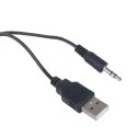 GŁOŚNIKI KOM PUTEROWE 6W USB MINIJACK BLACK AUDIOCORE AC835 LED