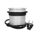 GNIAZDO MEBLOWE ?10CM WYSUWANE Z BLATU Z ŁADOWARKĄ USB I  PRZEWODEM 1,5M, 3x2P+Z, 2xUSB, WERSJA SCHUKO