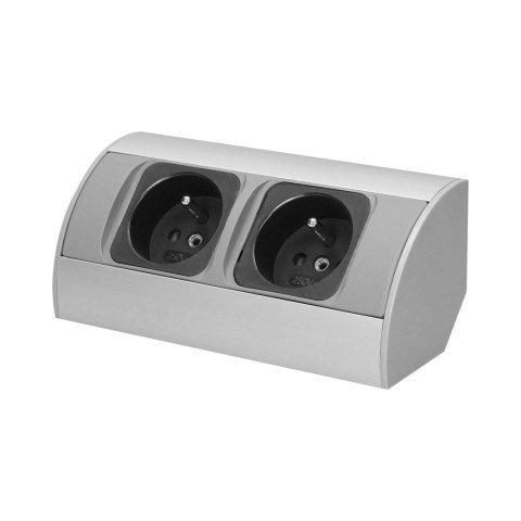 GNIAZDO MEBLOWE BEZ WYŁĄCZNIKA, 2x2P+Z GNIAZDO MEBLOWE BEZ WYŁĄCZNIKA, 2x2P+Z