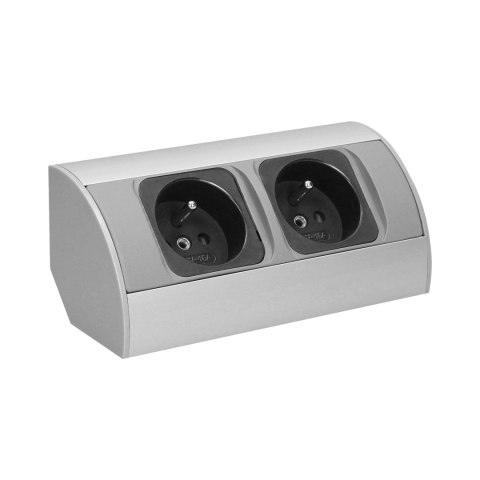 GNIAZDO MEBLOWE BEZ WYŁĄCZNIKA, 2x2P+Z GNIAZDO MEBLOWE BEZ WYŁĄCZNIKA, 2x2P+Z