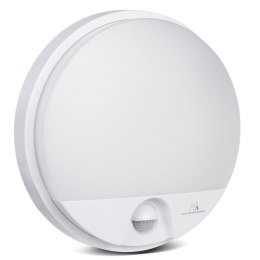 LAM PA LED Z CZUJNIKIEM RUCHU MACLEAN , CZUJNIK PIR, KOLOR BIAŁY, 15W, IP54, 1100LM,BARWA NEUTRALNA, MCE291 W