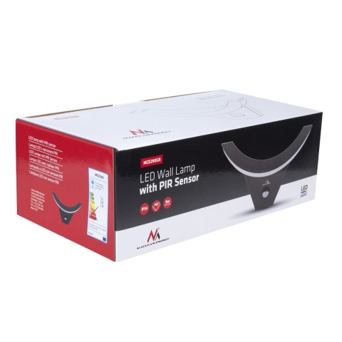 LAM PA LED Z CZUJNIKIEM RUCHU MACLEAN, CZUJNIK RUCHU NA PODCZERWIEŃ, KOLOR SZARY, 10W, IP54, 800LM, MCE290 GR LAM PA LED Z CZUJNIKIEM RUCHU MACLEAN, CZUJNIK RUCHU NA PODCZERWIEŃ, KOLOR SZARY, 10W, IP54, 800LM, MCE290 GR