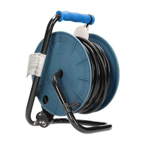 PRZEDŁUŻACZ BĘBNOWY MINI, 4 GNIAZDA 2P+Z, METALOWY STOJAK, POLWINIT H05VV-F 3x1MM? , DŁUGOŚĆ 15M, TURKUSOWY, WERSJA SCHUKO PRZEDŁUŻACZ BĘBNOWY MINI, 4 GNIAZDA 2P+Z, METALOWY STOJAK, POLWINIT H05VV-F 3x1MM? , DŁUGOŚĆ 15M, TURKUSOWY, WERSJA SCHUKO