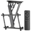 UCHWYT DO TV ELEKTRYCZNY SUFITOWY, DO  POCHYŁYCH ŚCIAN 32"-70" 35KG MAx  PILOT MACLEAN MC-880 MAx VESA 600x411