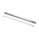 LISTWA ALUMINIOWA DO ZAWIESZANIA  PLAKATU KLIP 2x70CM +  PRZYSSAWKA 45MM x2SZT Z HACZYKIEM