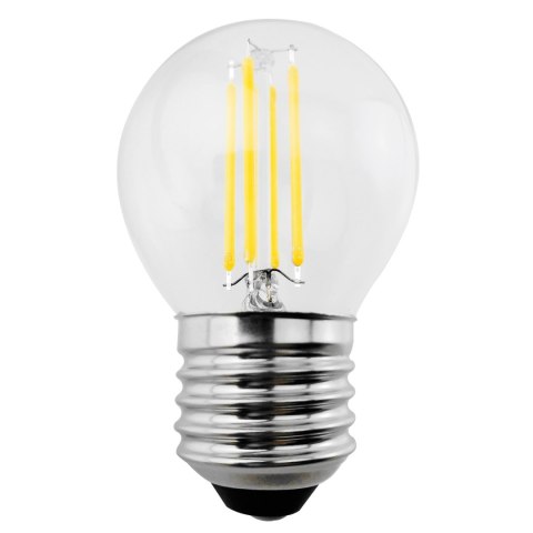 ŻARÓWKA MACLEAN, FILAMENTOWA LED E27, 4W, 230V, WW CIE PŁA BIAŁA 3000K, 400LM, RETRO EDISON OZDOBNA G45, MCE283