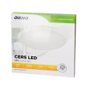 CERS LED 22W,  PLAFON OŚWIETLENIOWY, 2000LM, IP54, 4000K,  POLIWĘGLAN MLECZNY, BIAŁY