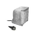 GNIAZDO OGRODOWE KAMIEŃ, 4x2P+Z, KABEL GUMOWY H07RN-F 3x1,5MM?, 3M, 2 TRYBY  PRACY: AUTOMATYCZNY (MAx.1100W)/RĘCZNY (MAx.3680W)