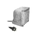 GNIAZDO OGRODOWE KAMIEŃ, 4x2P+Z (SCHUKO), KABEL GUMOWY H07RN-F 3x1,5MM?, 3M, 2 TRYBY  PRACY: AUTOMATYCZNY (MAx.1100W)/RĘCZNY (MAx