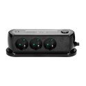 LISTWA ZASILAJĄCA NABIURKOWA Z WYŁĄCZNIKIEM 3x2P+Z, ŁADOWARKA 2xUSB 2.4A, OGRANICZNIK  PRZE PIĘĆ TYP 3, KABEL H05VV-F 3x1,5, DŁUGO