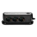 LISTWA ZASILAJĄCA NABIURKOWA Z WYŁĄCZNIKIEM 3x2P+Z(SCHUKO), ŁADOWARKA 2xUSB 2.4A, OGRANICZNIK  PRZE PIĘĆ TYP 3, KABEL H05VV-F 3x1,