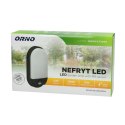 NEFRYT LED 15W, O PRAWA OGRODOWA Z CZUJNIKIEM RUCHU, 1100LM, IP54, 4000K, CZARNA
