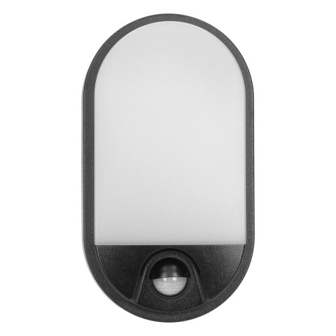 NEFRYT LED 15W, O PRAWA OGRODOWA Z CZUJNIKIEM RUCHU, 1100LM, IP54, 4000K, CZARNA NEFRYT LED 15W, O PRAWA OGRODOWA Z CZUJNIKIEM RUCHU, 1100LM, IP54, 4000K, CZARNA