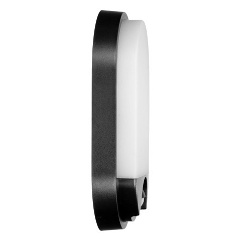 NEFRYT LED 15W, O PRAWA OGRODOWA Z CZUJNIKIEM RUCHU, 1100LM, IP54, 4000K, CZARNA NEFRYT LED 15W, O PRAWA OGRODOWA Z CZUJNIKIEM RUCHU, 1100LM, IP54, 4000K, CZARNA