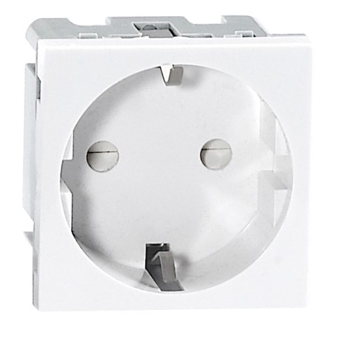 NOEN GS, GNIAZDO MODUŁOWE 45x45MM 1x2P+Z, TY P F SCHUKO, 16A 250V, BIAŁE NOEN GS, GNIAZDO MODUŁOWE 45x45MM 1x2P+Z, TY P F SCHUKO, 16A 250V, BIAŁE