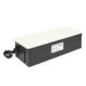 NOEN KASETA MEBLOWA W PUSZCZANA W BLAT ZE ZINTEGROWANĄ RAMKĄ PCV NA GNIAZDA MODUŁOWE 3 x 45x45MM LUB 6 x 22,5x45MM,  PRZEWÓD 1,5M,
