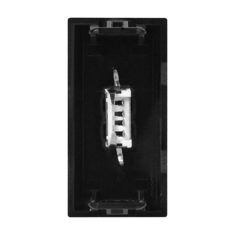 NOEN USB DATA, GNIAZDO MODUŁOWE 22,5x45MM USB DATA 2.0, PINY, CZARNE NOEN USB DATA, GNIAZDO MODUŁOWE 22,5x45MM USB DATA 2.0, PINY, CZARNE