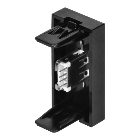NOEN USB DATA, GNIAZDO MODUŁOWE 22,5x45MM USB DATA 2.0, PINY, CZARNE NOEN USB DATA, GNIAZDO MODUŁOWE 22,5x45MM USB DATA 2.0, PINY, CZARNE