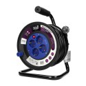 PRZEDŁUŻACZ BĘBNOWY, 4 GNIAZDA 2P+Z (SCHUKO), KABEL PVC H05VV-F 3x1.5MM?, DŁUGOŚĆ - 30M, TERMIK, PRZESŁONY TORÓW  PRĄDOWYCH.