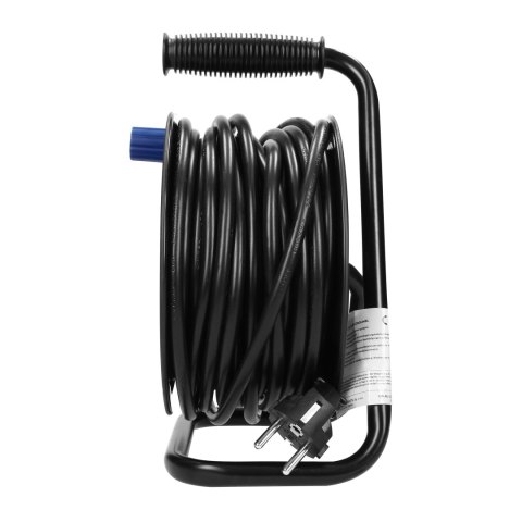 PRZEDŁUŻACZ BĘBNOWY MINI, 4 GNIAZDA 2P+Z (SCHUKO), METALOWY STOJAK, POLWINIT H05VV-F 3x1.5MM? - 15M PRZEDŁUŻACZ BĘBNOWY MINI, 4 GNIAZDA 2P+Z (SCHUKO), METALOWY STOJAK, POLWINIT H05VV-F 3x1.5MM? - 15M