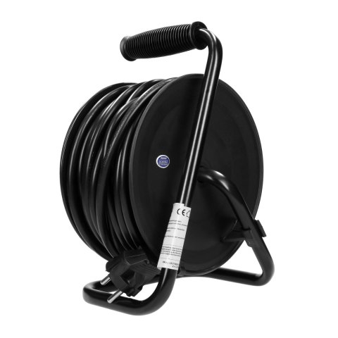 PRZEDŁUŻACZ BĘBNOWY MINI, 4 GNIAZDA 2P+Z (SCHUKO), METALOWY STOJAK, POLWINIT H05VV-F 3x1.5MM? - 15M PRZEDŁUŻACZ BĘBNOWY MINI, 4 GNIAZDA 2P+Z (SCHUKO), METALOWY STOJAK, POLWINIT H05VV-F 3x1.5MM? - 15M