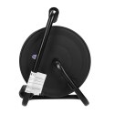 PRZEDŁUŻACZ BĘBNOWY MINI, 4 GNIAZDA 2P+Z (SCHUKO), METALOWY STOJAK,  POLWINIT H05VV-F 3x1.5MM? - 15M