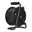PRZEDŁUŻACZ BĘBNOWY MINI, 4 GNIAZDA 2P+Z (SCHUKO), METALOWY STOJAK,  POLWINIT H05VV-F 3x1MM? - 15M