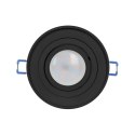 SORMUS R RAMKA DEKORACYJNA O PRAWY  PUNKTOWEJ, MR16/GU10 MAx 50W, REGULOWANA, KOŁO, CZARNA