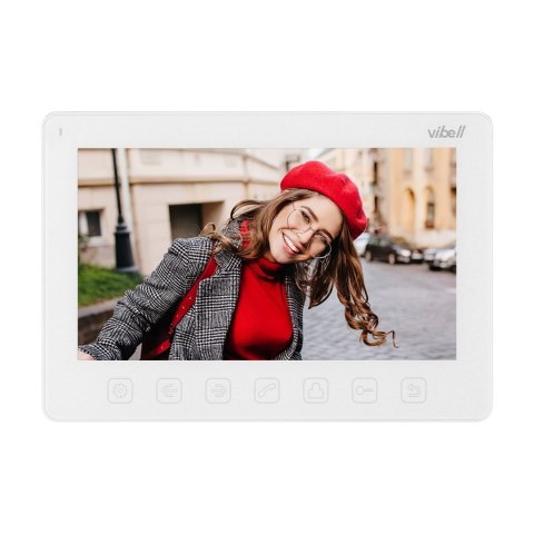 WIDEO MONITOR BEZSŁUCHAWKOWY, KOLOROWY, LCD 7? DO ZASTOSOWANIA W SYSTEMACH VIBELL, BIAŁY WIDEO MONITOR BEZSŁUCHAWKOWY, KOLOROWY, LCD 7? DO ZASTOSOWANIA W SYSTEMACH VIBELL, BIAŁY