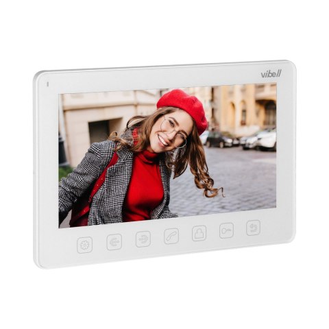 WIDEO MONITOR BEZSŁUCHAWKOWY, KOLOROWY, LCD 7? DO ZASTOSOWANIA W SYSTEMACH VIBELL, BIAŁY WIDEO MONITOR BEZSŁUCHAWKOWY, KOLOROWY, LCD 7? DO ZASTOSOWANIA W SYSTEMACH VIBELL, BIAŁY