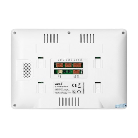 WIDEO MONITOR BEZSŁUCHAWKOWY, KOLOROWY, LCD 7? DO ZASTOSOWANIA W SYSTEMACH VIBELL, BIAŁY WIDEO MONITOR BEZSŁUCHAWKOWY, KOLOROWY, LCD 7? DO ZASTOSOWANIA W SYSTEMACH VIBELL, BIAŁY