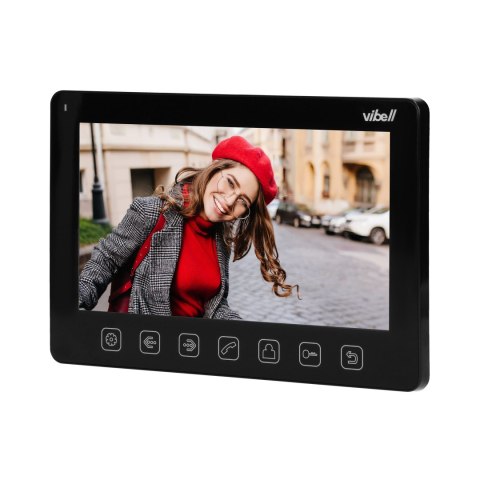 WIDEO MONITOR BEZSŁUCHAWKOWY, KOLOROWY, LCD 7? DO ZASTOSOWANIA W SYSTEMACH VIBELL, CZARNY WIDEO MONITOR BEZSŁUCHAWKOWY, KOLOROWY, LCD 7? DO ZASTOSOWANIA W SYSTEMACH VIBELL, CZARNY