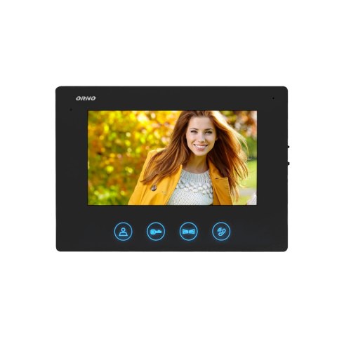 WIDEO MONITOR BEZSŁUCHAWKOWY, KOLOROWY, LCD 7", DO ZESTAWU Z SERII CERES, OTWIERANIE BRAMY, CZARNY WIDEO MONITOR BEZSŁUCHAWKOWY, KOLOROWY, LCD 7", DO ZESTAWU Z SERII CERES, OTWIERANIE BRAMY, CZARNY