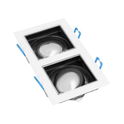 YOP 2 RAMKA DEKORACYJNA O PRAWY PUNKTOWEJ, MR16/GU10 MAx 2x50W, REGULOWANA BIAŁA+CZARNA YOP 2 RAMKA DEKORACYJNA O PRAWY PUNKTOWEJ, MR16/GU10 MAx 2x50W, REGULOWANA BIAŁA+CZARNA