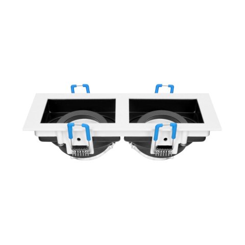 YOP 2 RAMKA DEKORACYJNA O PRAWY PUNKTOWEJ, MR16/GU10 MAx 2x50W, REGULOWANA BIAŁA+CZARNA YOP 2 RAMKA DEKORACYJNA O PRAWY PUNKTOWEJ, MR16/GU10 MAx 2x50W, REGULOWANA BIAŁA+CZARNA