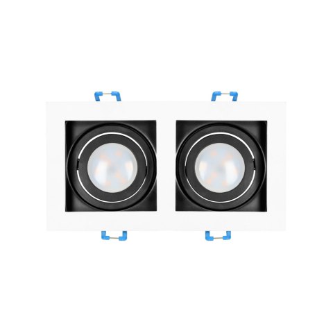 YOP 2 RAMKA DEKORACYJNA O PRAWY PUNKTOWEJ, MR16/GU10 MAx 2x50W, REGULOWANA BIAŁA+CZARNA YOP 2 RAMKA DEKORACYJNA O PRAWY PUNKTOWEJ, MR16/GU10 MAx 2x50W, REGULOWANA BIAŁA+CZARNA