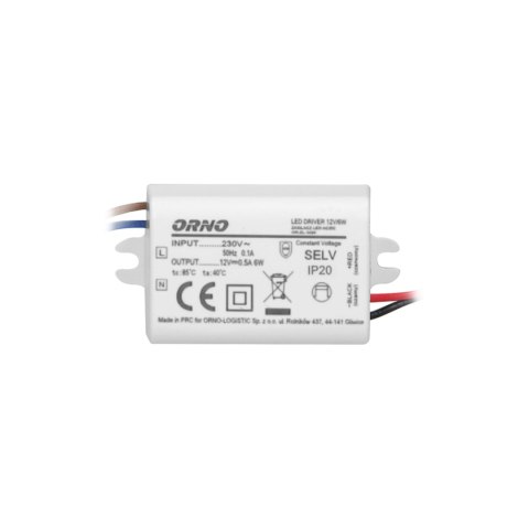 ZASILACZ MINI DO LED DO PUSZKI 12VDC 6W, IP20, 55/29,5/22MM ZASILACZ MINI DO LED DO PUSZKI 12VDC 6W, IP20, 55/29,5/22MM